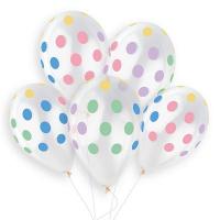 Шары латекс Горошек многоцв. крист.
