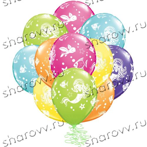 Шары латекс "Русалка"