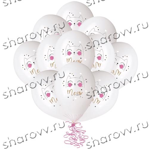 Шары латекс Мяу 2цв.