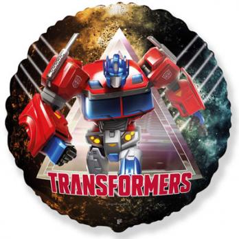 Шар круг фольга Трансформер Оптимус Прайм