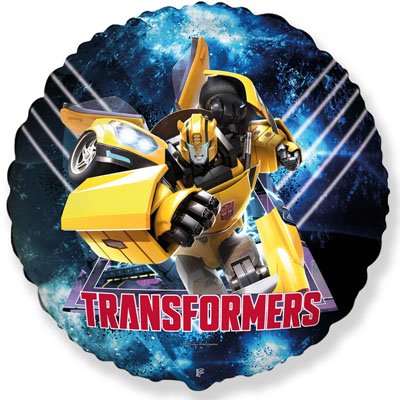 Шар круг фольга Трансформер Бамблби