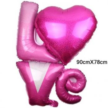 Шар фольга LOVE буквы голография