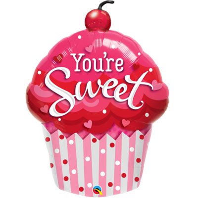 Шар фольга Кекс в глазури красной