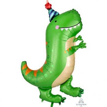 Шар фольга Динозавр зеленый