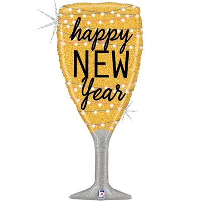 Шар фольга HNY Бокал шампанского