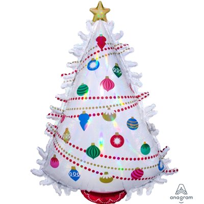 Шар фольга Елка нарядная переливы