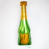 Шар фольга Шампанское зеленое золото