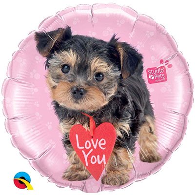 Шар фольга ILY Щенок Терьер