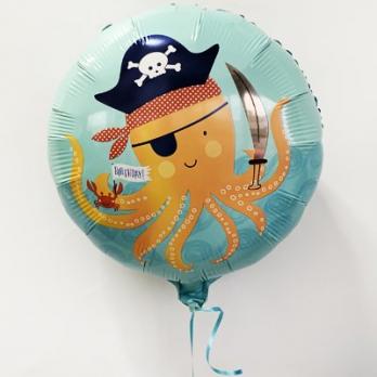 Шар фольга Подводный мир Happy Birthday