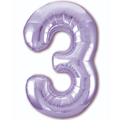 Цифра 3 Сиреневый