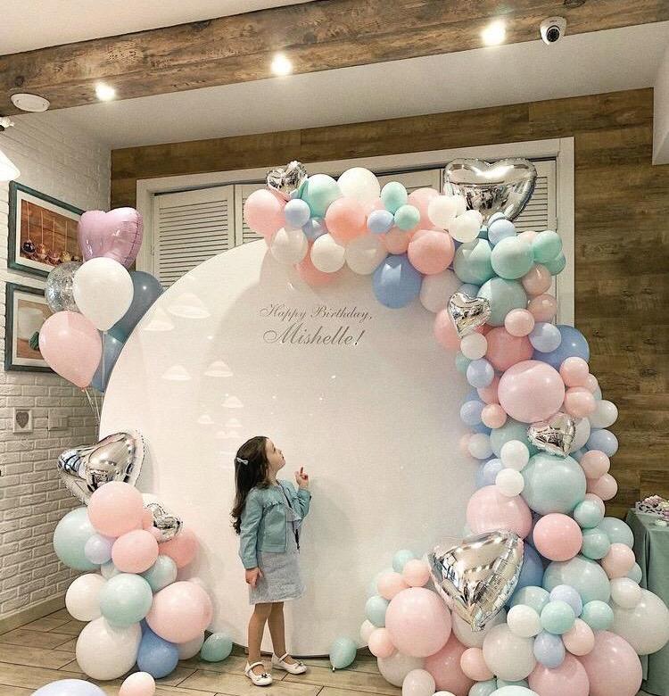 Фотозона из шариков Нежность