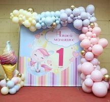 Фотозона с шарами Мороженое