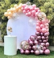 Фотозона из шаров Хром