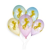 Шары кристалл  Единороги золотые