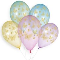 Шары кристалл  Бабочки золотые