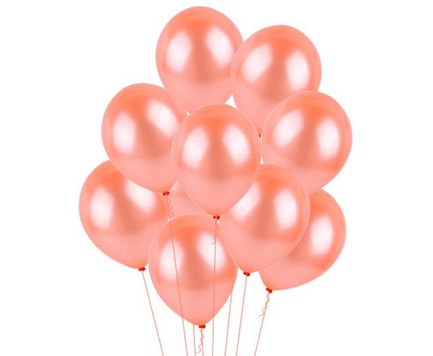 30 шаров розовое золото с обработкой