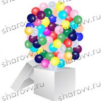 Коробка-сюрприз с мини-шариками