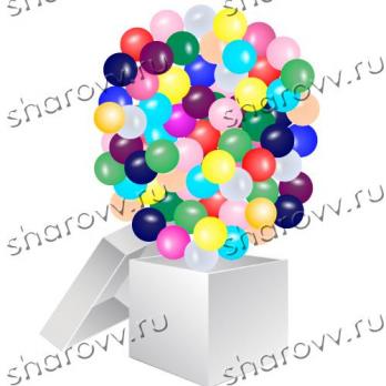 Коробка-сюрприз с мини-шариками