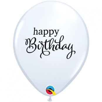 Белый Happy Birthday