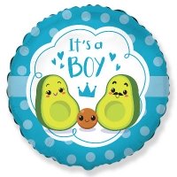Шар круг фольга IT'S A BOY Авокадо