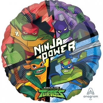 Шар круг фольга Черепашки-Ниндзя Эволюция