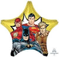 Шар звезда фольга Лига справедливости
