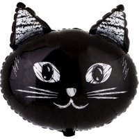 Шар фигура фольга Котик черный