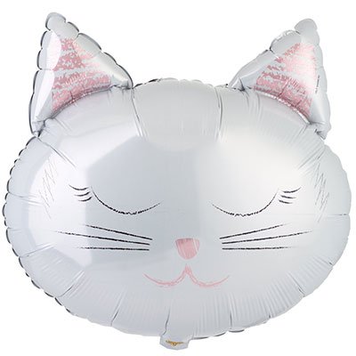 Шар фигура фольга "Котик черный"