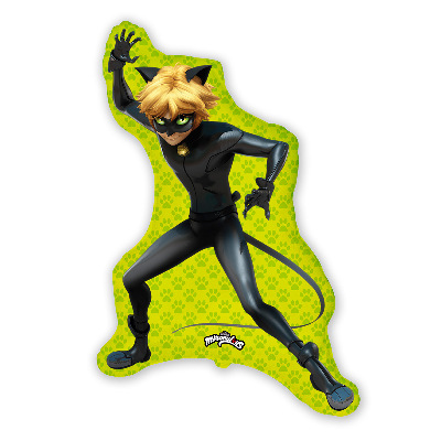 Шар фигура фольга Супер Кот