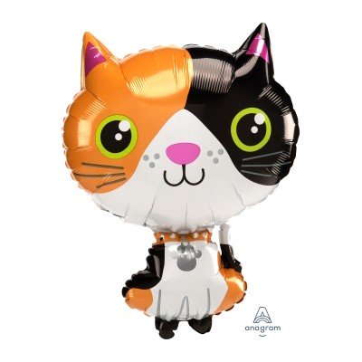 Шар фигура фольга Кот Калико