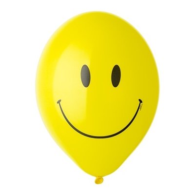 Шары с гелием Улыбка желтый