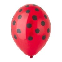 Шары латекс "Горошек арт. черный"