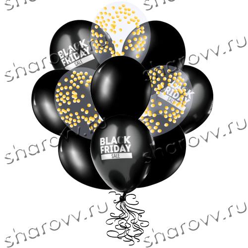 Облако шаров Black-Gold Friday