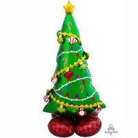 Шар фигура фольга НГ Елочка