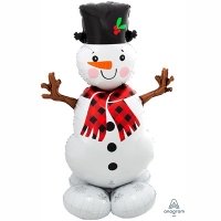Шар фигура фольга НГ Снеговик