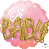 Шар фольга Oh Baby Буквы 3D девочка