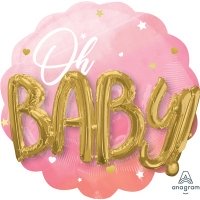 Шар фольга Oh Baby Буквы 3D девочка