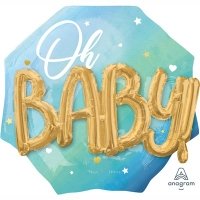 Шар фольга Oh Baby Буквы 3D мальчик
