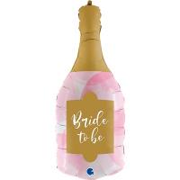 Шарик фольгированный Бутылка шампанского BRIDE TO BE