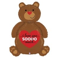 Шар фольгированный Мишка влюблённый