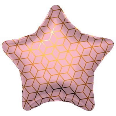Шарик звезда фольга Геометрия