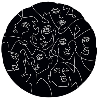 Шарик круг фольга Образ инверсия