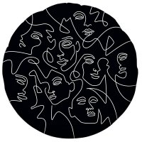 Шарик круг фольга Образ инверсия