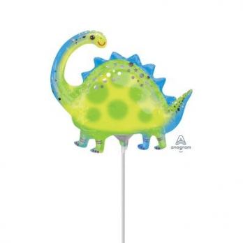 Шарик на палочке Динозавр Стегозавр зеленый