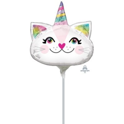 Шарик на палочке Кошка-Единорог