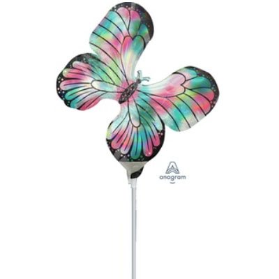 Шарик на палочке Бабочка Яркая переливы