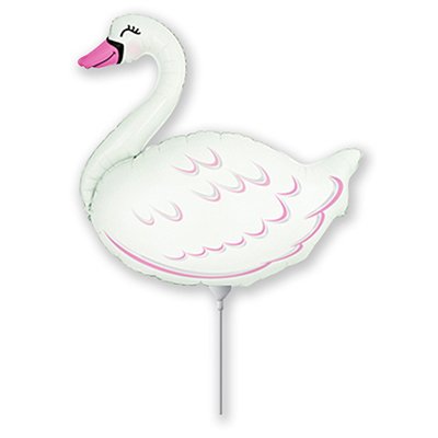 Шарик на палочке Лебедь