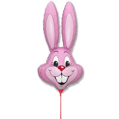 Шарик на палочке Кролик розовый