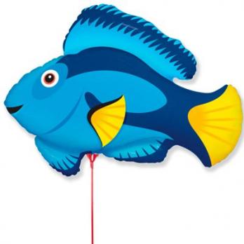 Шарик на палочке Рыба синяя
