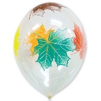 Шарики латексные "Кленовый лист"